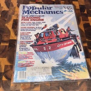 Popular Mechanics Oct 1983 Seagooing Fire Truck, Make Replica Portable ID:69581